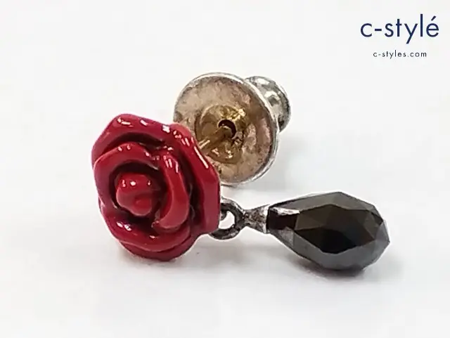 Justin Davis ジャスティンデイビス ピアス レッド SV925 ポストK18 APHRODITE 片耳用