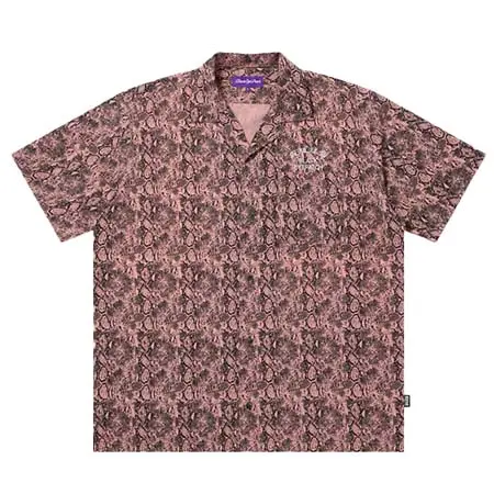 BlackEyePatch(ブラックアイパッチ) PYTHON HWC LABEL OPEN COLLARED S/S SHIRT
