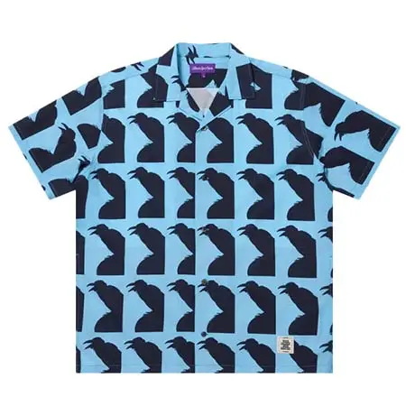 BlackEyePatch(ブラックアイパッチ) JIRO KONAMI CROW OPEN COLLARED S/S SHIRT
