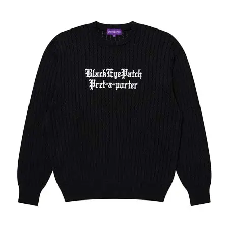 BlackEyePatch(ブラックアイパッチ) PRET-A-PORTER KNIT CREW SWEATER