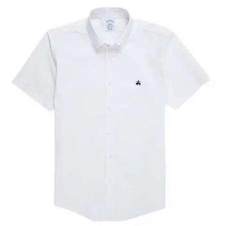 Brooks Brothers(ブルックスブラザーズ) ノンアイロン　ストレッチコットン　GFロゴ　ショートスリーブ　スポーツシャツ　Regular Fit 100202233