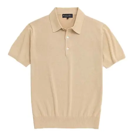 Brooks Brothers(ブルックスブラザーズ) ペーパーヤーン/ポリエステル　ショートスリーブ　ポロセーター 330002450