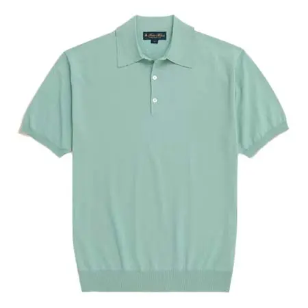 Brooks Brothers(ブルックスブラザーズ) コットン　ハイゲージ　ショートスリーブ　ポロセーター 330002129