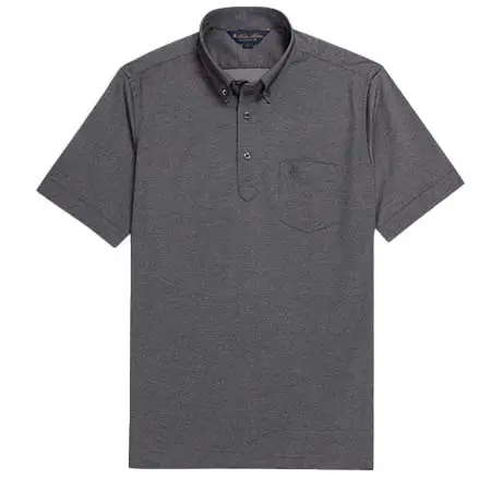Brooks Brothers(ブルックスブラザーズ) コットン/ポリエステルピケ　ソリッド　ポロシャツ　withポケット 100216643