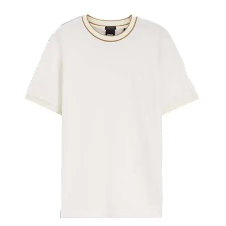 HUGO BOSS(ヒューゴボス) レギュラーフィットTシャツ ストラクチャードコットン ティッピングディテール H-Thompson 81 – 50565742