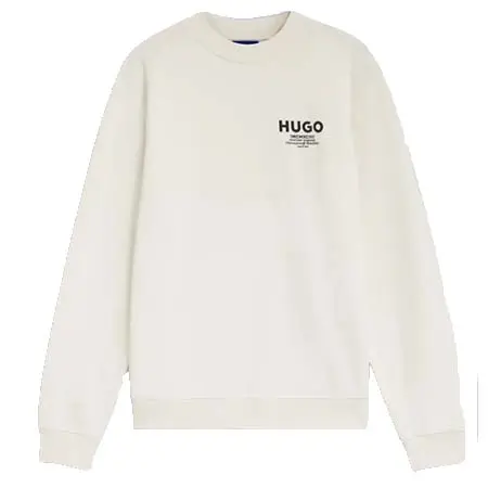 HUGO BOSS(ヒューゴボス) コットン フレンチテリー スウェットシャツ 大胆なロゴプリント Nespon – 50572772