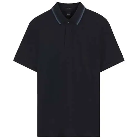 HUGO BOSS(ヒューゴボス) レギュラーフィット ポロシャツ ストラクチャード コットンピケ H-Parris 18 – 50570418