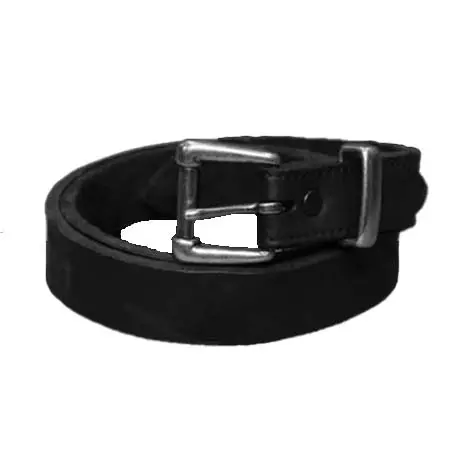 ISAMU KATAYAMA BACKLASH (イサムカタヤマバックラッシュ) JP SHOULDER GARMENT-DYED ROLLER-BUCKLE BELT 30mm 318-41