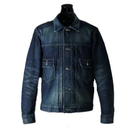 ISAMU KATAYAMA BACKLASH (イサムカタヤマバックラッシュ) THE DENIM STRETCH SELVEDGE DENIM 2ND. JACKET “DARK.INDIGO” D-704D