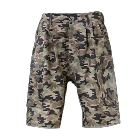 ISAMU KATAYAMA BACKLASH (イサムカタヤマバックラッシュ) PIG SUEDE “CAMO PRINT” CARGO SHORTS BA-2193-03