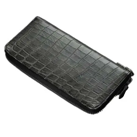 ISAMU KATAYAMA BACKLASH (イサムカタヤマバックラッシュ) CROCODILE ROUND FASTNER WALLET 383-03