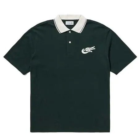 LACOSTE(ラコステ) ワニロゴグラフィックボーダーポロシャツ AF335-99
