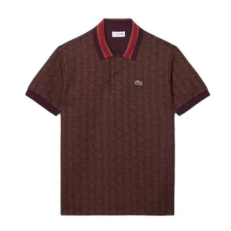 LACOSTE(ラコステ) モノグラムジャカードポロシャツ DH1417-10