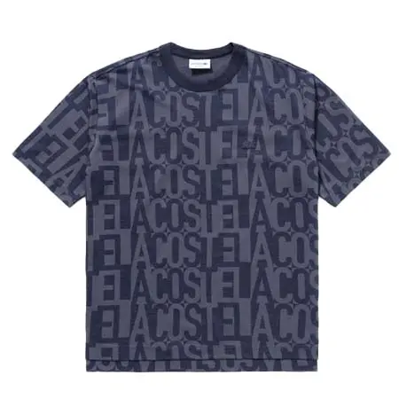 LACOSTE(ラコステ) クールマックスブランドネームロゴ総柄Tシャツ TH100J-99