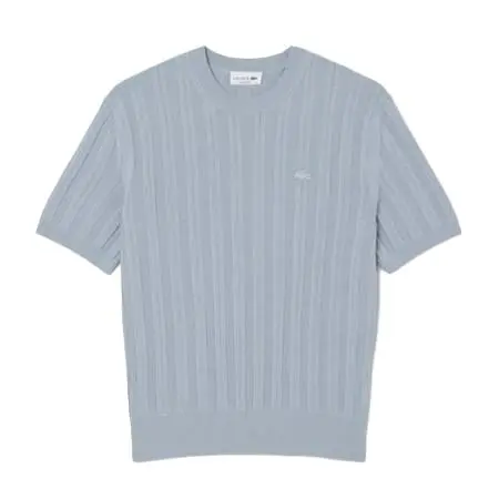 LACOSTE(ラコステ) リブニットショートスリーブセーター AH8227-10