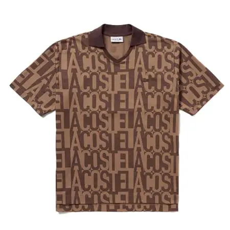 LACOSTE(ラコステ) クールマックスプリントスキッパーネックポロシャツ PH051J-99