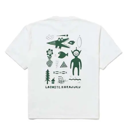 LACOSTE(ラコステ) 『My Lacoste Artist Program』 Vol.10 yoshi47デザインTシャツ（bunch of characters）TH109J-99