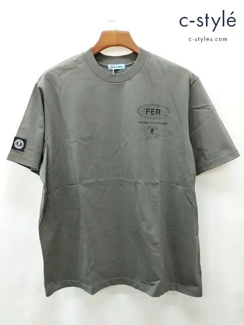 MARK&LONA マーク&ロナ Tシャツ 50 グレー 綿100 半袖 Everything Tee MFM-4A-AA10