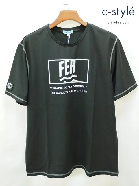 MARK&LONA マーク&ロナ Tシャツ 50 ブラック 半袖 Act Four Tee FER MFM-4A-AA07