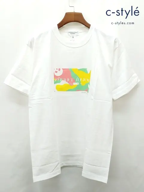 MARK&LONA マーク&ロナ Tシャツ 50 ホワイト 綿100 半袖 ピエールエルメ MLM-2C-AA40