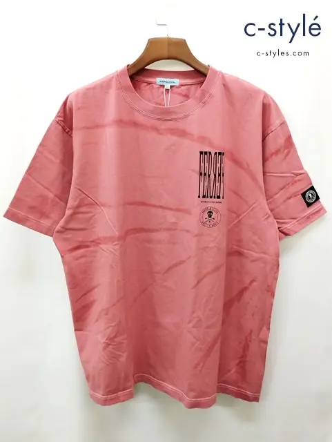 MARK&LONA マーク&ロナ Tシャツ 50 レッド 半袖 綿100 Ever Tie dye Tee MFM-4A-AA02