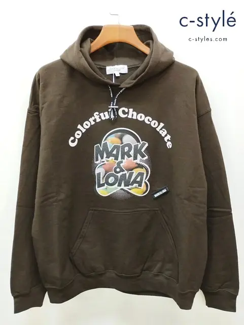 MARK&LONA マーク&ロナ プルオーバーパーカー 48 ブラウン M&L Pop Tone Hoodie MLM-5A-AC20