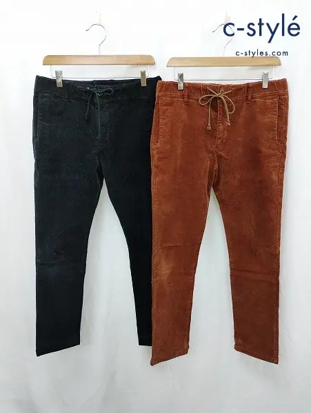 REMI RELIEF レミレリーフ コーデュロイパンツ M ブラック ブラウン系 日本製 The Golden State 計2点