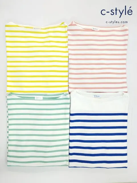 ORCIVAL オーシバル 長袖Tシャツ 3 ボーダー 綿100% フランス製 ボートネック ロンT 計4点
