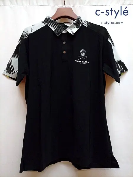 MARK＆LONA マーク＆ロナ ポロシャツ 50 ブラック 半袖 FLOW PERFORMANCE POLO MLM-5A-AP10