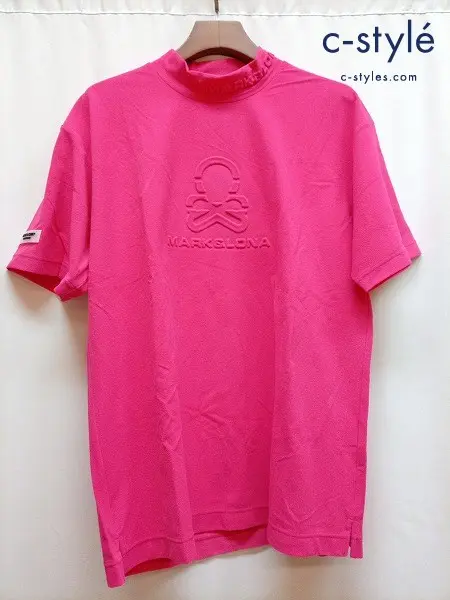 MARK＆LONA マーク＆ロナ Tシャツ 50 ピンク 半袖 Ever ECONYL® Mock Neck Tee MLM-5A-AA09
