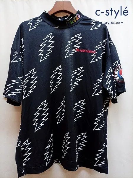 HORN GARMENT ホーンガーメント モックネック インナー Tシャツ 50 ネイビー GRATEFUL DEAD HVM-3A-AA31