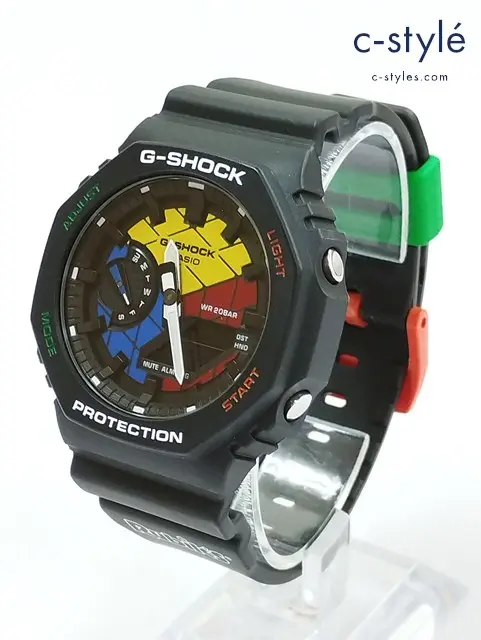 CASIO×Rubik’s Cube カシオ×ルービックキューブ 腕時計 ブラック系 G-SHOCK GAE-2100RC クォーツ
