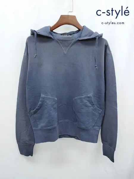 RRL ダブルアールエル パーカー M ネイビー系 後付けパーカー 782827168001 綿100％