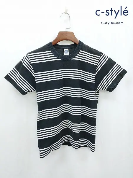 TOYS McCOY トイズマッコイ Tシャツ S ブラック×ホワイト ボーダー柄 綿100％ 日本製