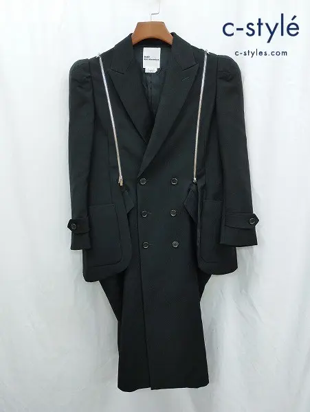 noir kei ninomiya ノワールケイニノミヤ コート S ブラック 3J-C002 日本製 レディース