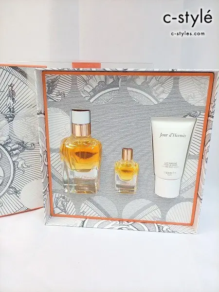 HERMES エルメス 香水 Jour d’Hermes Absolu アプソリュ 50ml + 7.5ml + ボディローション 30ml 残量約9割