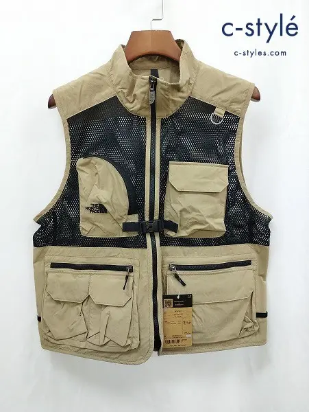 THE NORTH FACE ザノースフェイス ベスト L ベージュ系 Utility Mesh Vest NP22331