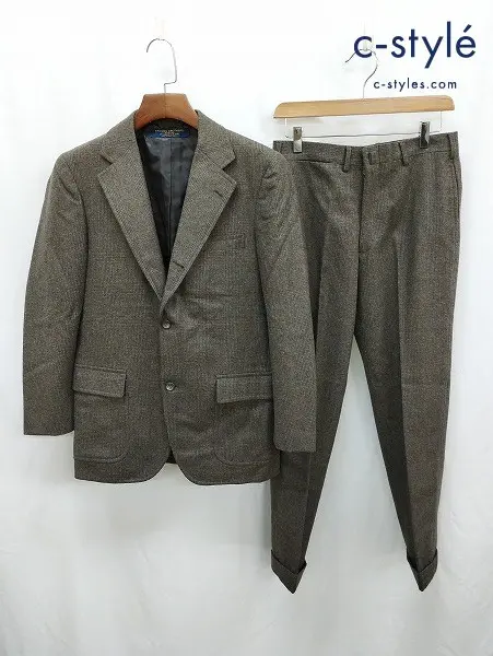 Brooks Brothers ブルックスブラザーズ スーツ ブラウン系 グレンチェック 3B 段返り ウール100％ USA製