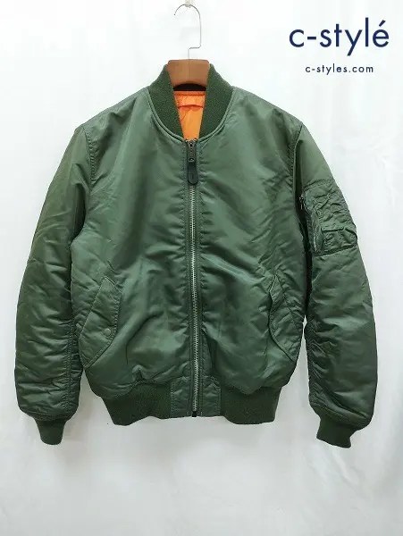 ALPHA INDUSTRIES アルファインダストリーズ フライトジャケット XL カーキ MA-1 リバーシブル 20004-221