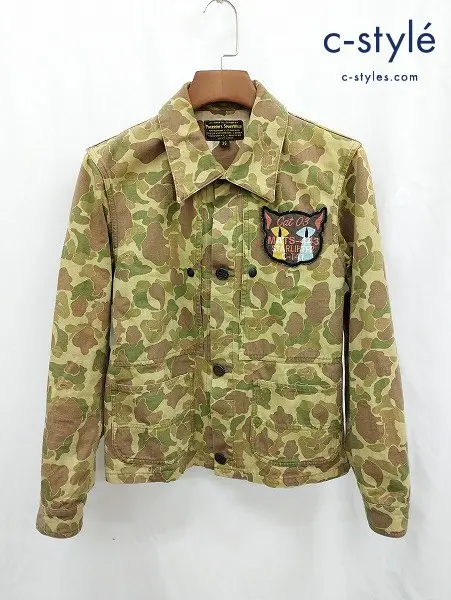 Pherrow’s フェローズ シャツジャケット 38 マルチカラー カモ柄 日本製 SPORT WEAR 10F-44UT