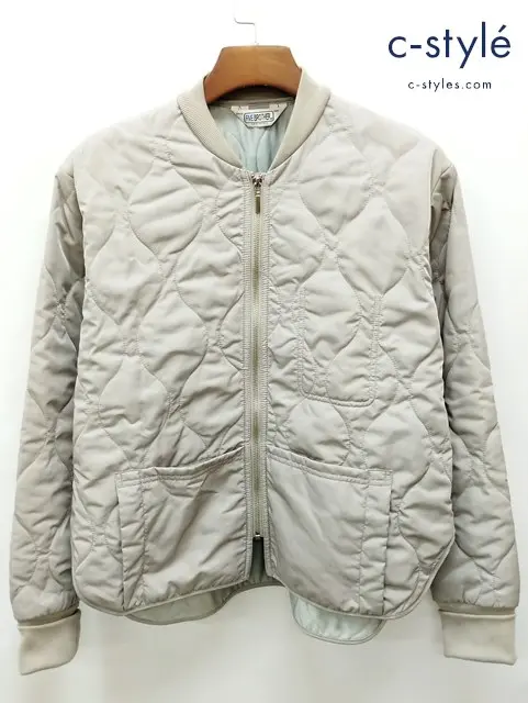 FIVE BROTHER ファイブブラザー ジャケット M ライトグレー キルティング Quilted jacket レディース