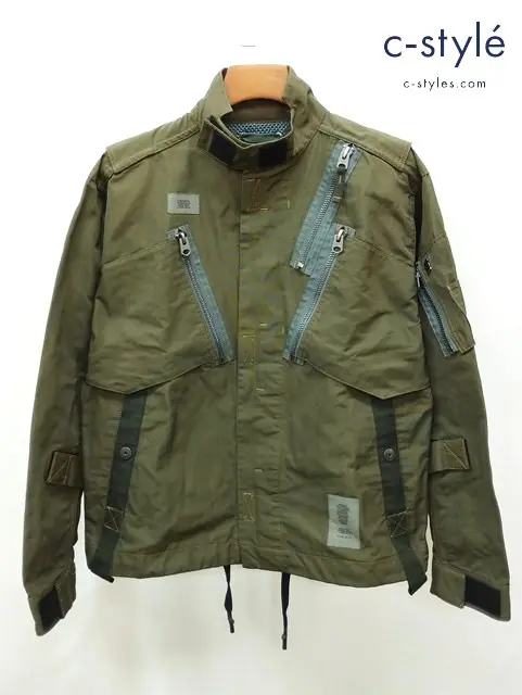 G-STAR RAW ジースターロゥ ミリタリージャケット S カーキ E E Slanted Pocket Overshirts D20519
