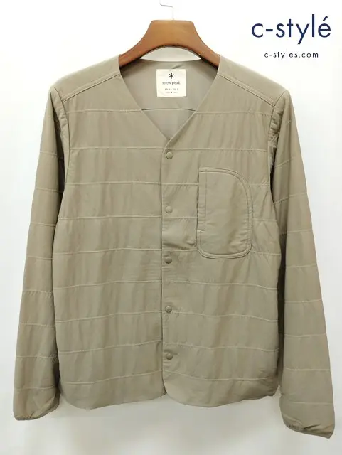 snow peak スノーピーク ジャケット M ベージュ系 Flexible Insulated Cardigan SW-20SU00103BG