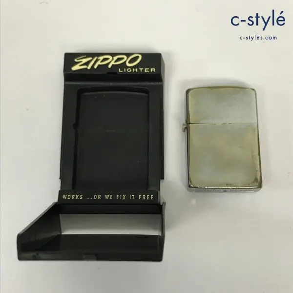 ZIPPO ジッポー オイルライター 無地 シルバー ’98 フルスタンプ