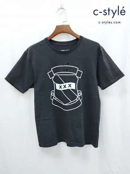 number(n)ine×GOD SELECTION XXX ナンバーナイン Tシャツ S ブラック 綿100% EMBLEM