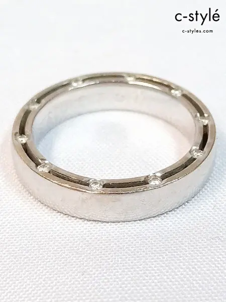 DAMIANI ダミアーニ 750 K18 リング ホワイトゴールド D SIDE RING 指輪 約5.40g
