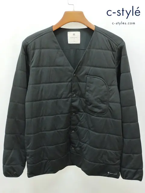 snow peak スノーピーク カーディガン M ブラック 中綿 Flexible Insulated Cardigan SW-25SU00103019