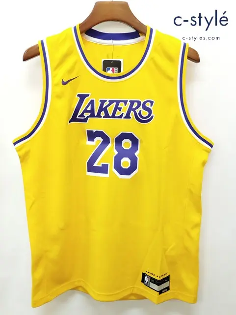 NIKE ナイキ ユニフォーム XL イエロー DRI-FIT 28 八村塁 Los Angeles Lakers ロサンゼルス レイカーズ