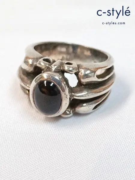 A&G エーアンドジー Classical Onyx Ring リング シルバー 925 指輪 アクセサリー