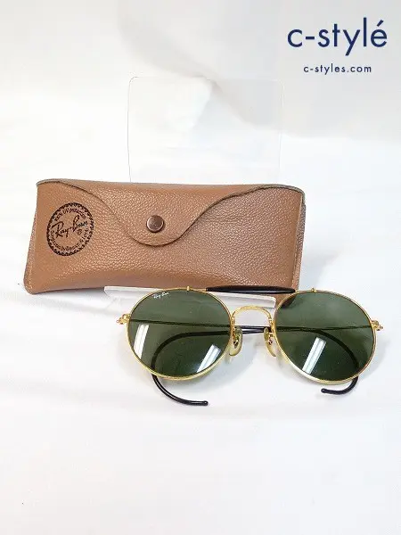 Ray-Ban レイバン サングラス 52□21 ゴールド×ブラック Round Metal